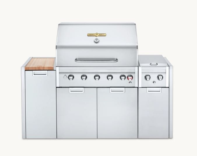 Commercial Outdoor Propane Barbecue Estate Series Island Cart Grill IE36ILP