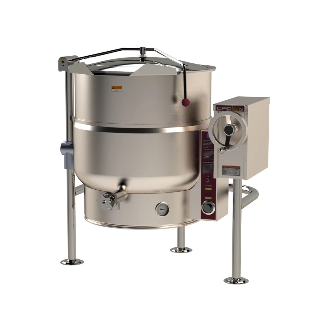 40 Gallon Electric Steam Kettle Tilt Tri-Leg 2/3 Jacket 240 V 1 Phase Power ELT-40