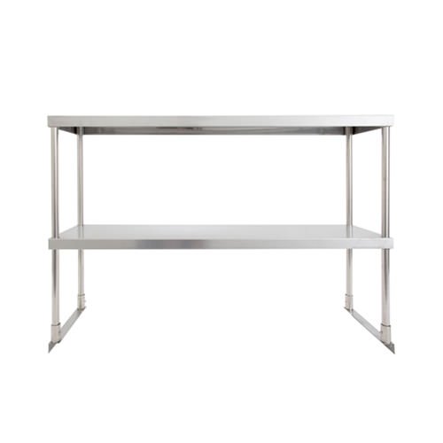 Double 18″ x 96″ 18 Gauge Stainless Steel Overshelf TOD1896