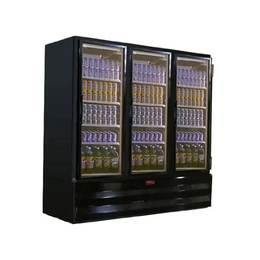 Howard McCray Refrigerator Merchandiser Three Door Cooler 65 Cu. Ft. Capacity GR65BM-B