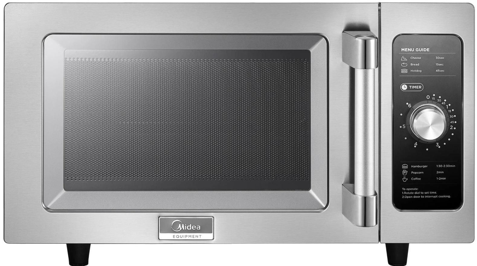 Midea 1000 Watts Manual Control Light Duty Commercial Microwave Oven 1025F0A