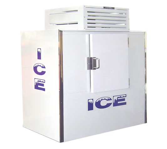 55-1/2" Wide 1 Solid Door Outdoor Ice Merchandiser Freezer Square Model ICB-1
