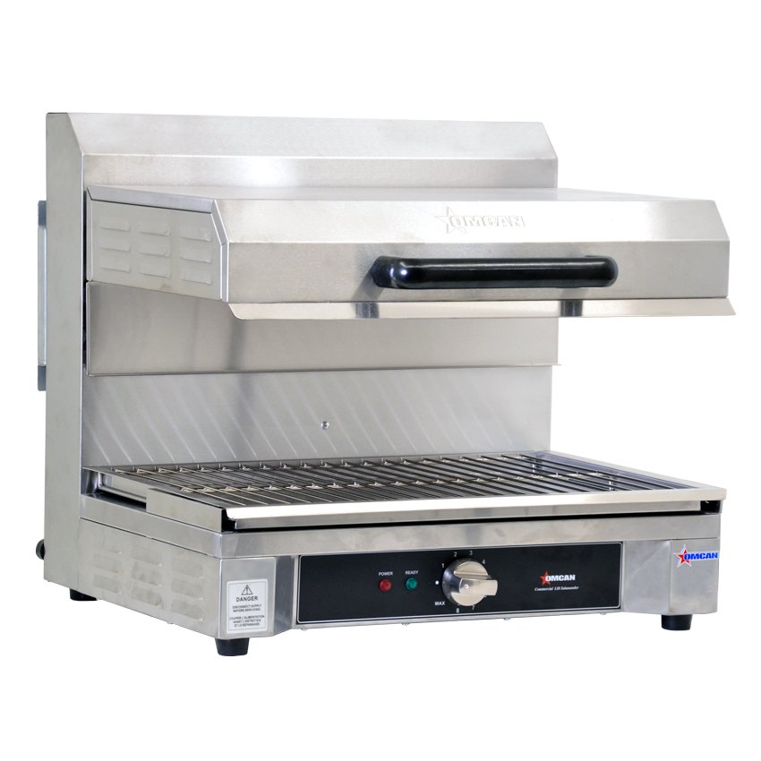 Stainless Steel Quartz Adjustable Salamander with 14″ x 21″ Warming Base 43450