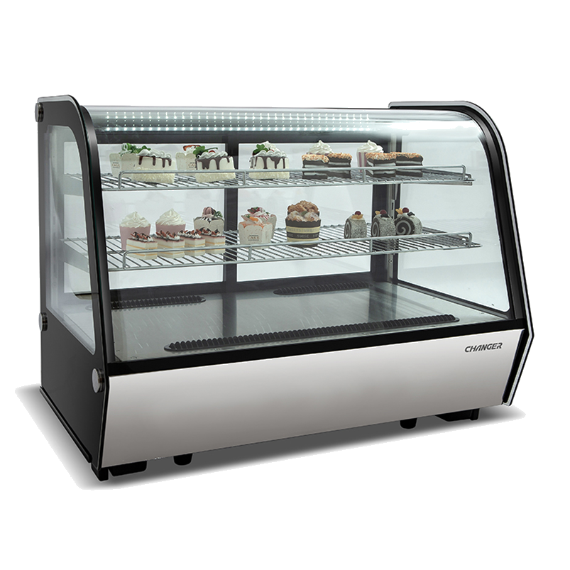 28" Series 27 Curved Glass Countertop Display Case CGCM-CT-2727