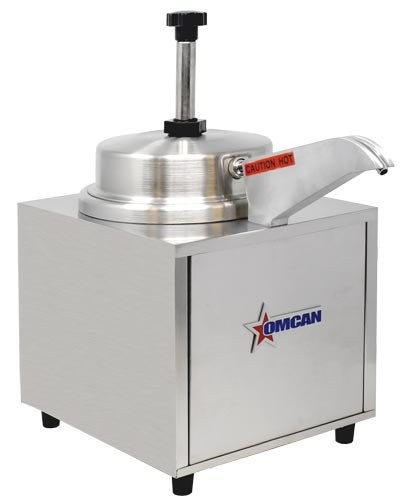 Countertop Stainless Steel Food Warmer 3.5 QT with Spout and Pump Cheese & Chocolate