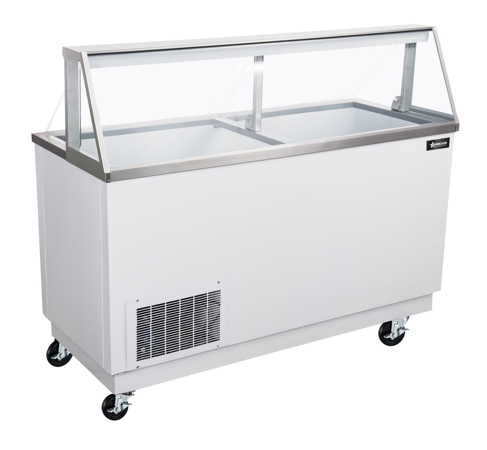 68” Ice Cream Dipping Display with Sneeze Guard 50121