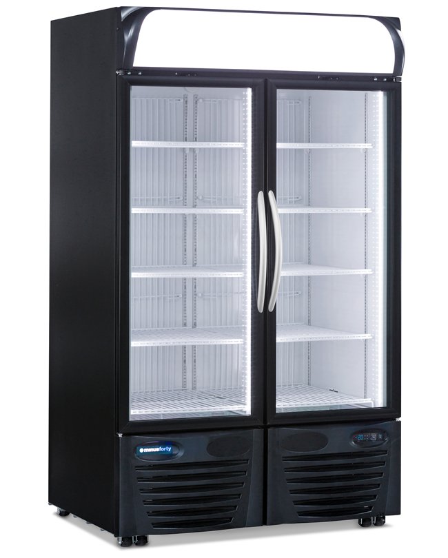 Double Door Display Freezer Merchandiser 43-UDGF