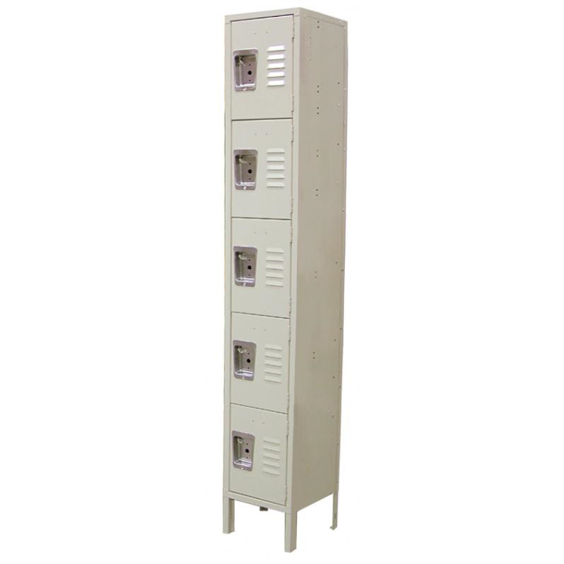 6 Tier, 1 Bank Steel Locker – Beige 13134
