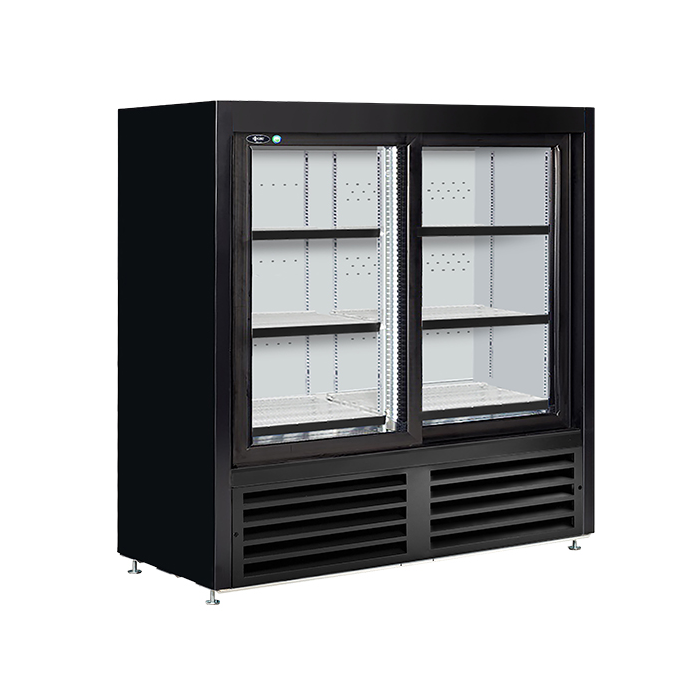 13.1 CuFt Mid Size Sliding Door Cooler 21" Deep QBD CD4148SL-HC