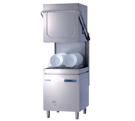 Commercial Deluxe High Temperature Italian Made Upright Hood Style Dishwasher Mach HT 504.13AT-ABS