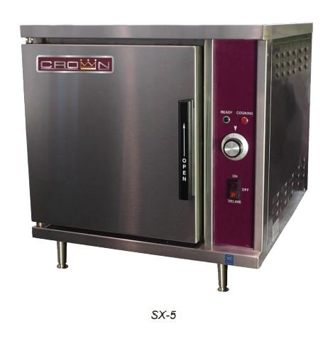 5 Pan Natural Gas Convection Steamer with adjustable legs SX-5G3