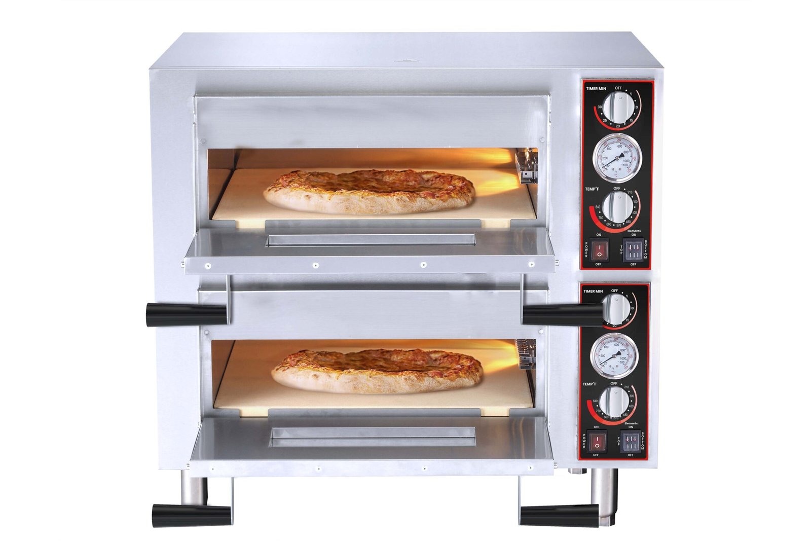28" Countertop Double Chamber Pizza Oven with 18" Chamber 48368