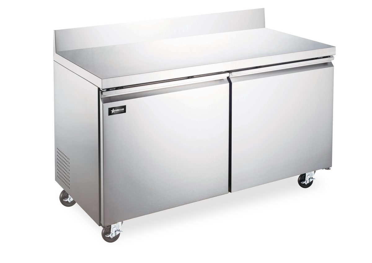 60" Two Door Worktop Freezer Wide with Backsplash, 15 cu.ft. (425 Liter) 50098