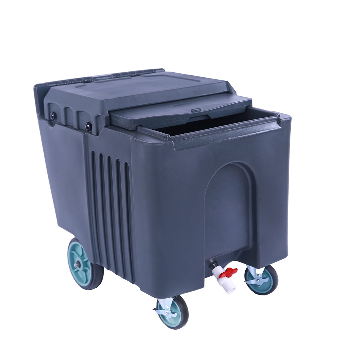 Insulated Ice Caddy with Sliding Lid and 125lb / 57kg Capacity 80585