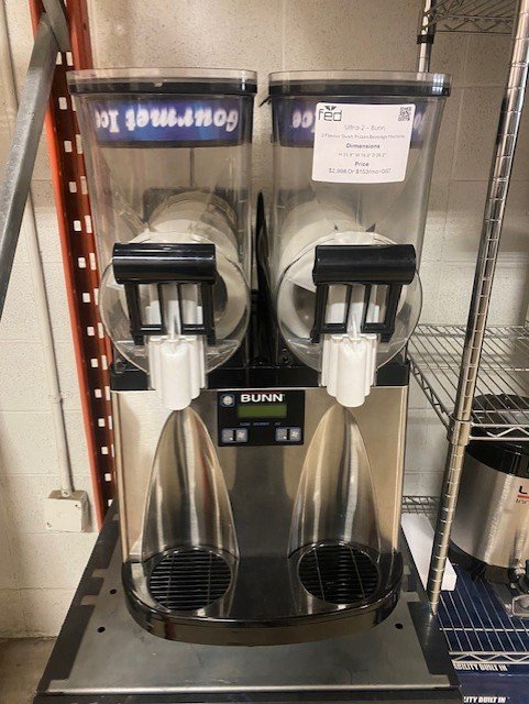 Used Restaurant 2 Flavour Frozen Beverage Slush Machine