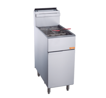 70 lbs. Capacity Gas Deep Fryer, NG or LP 150,000 BTU Brika BFR-70