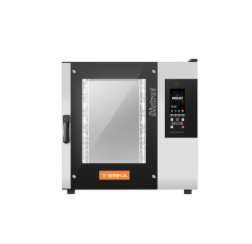 6 Tray 9 Cooking Modes Combi Oven 33.5" Wide 18" x 26" Pans Brika B-B6T-V