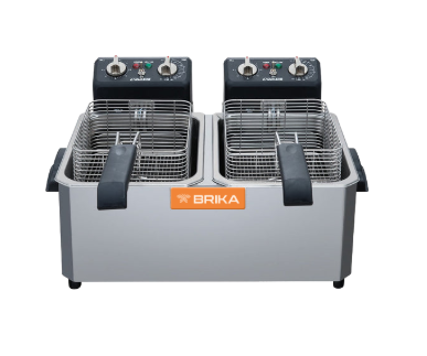15LBS Double Basin Countertop Electric Fryer BCEF-15D