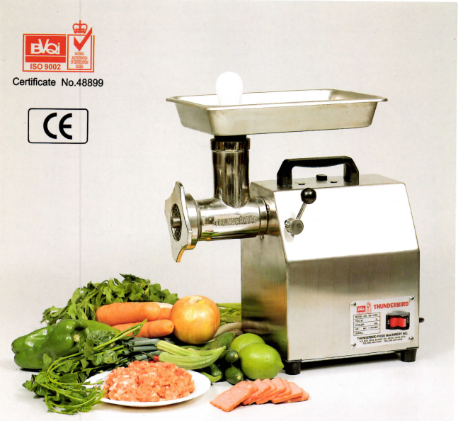 12lbs Capacity, 1 HP Stainless Steel Electric Meat Grinder TB-12GS