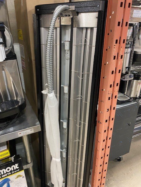 Clearance Restaurant Overhead Dual Heat Lamp with Light Bulbs 60" Wide