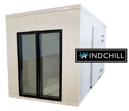 2 Doors with Frame 24"x79" Glass Door Sets for Walk-In Cooler & Freezer WC-WALK3DF