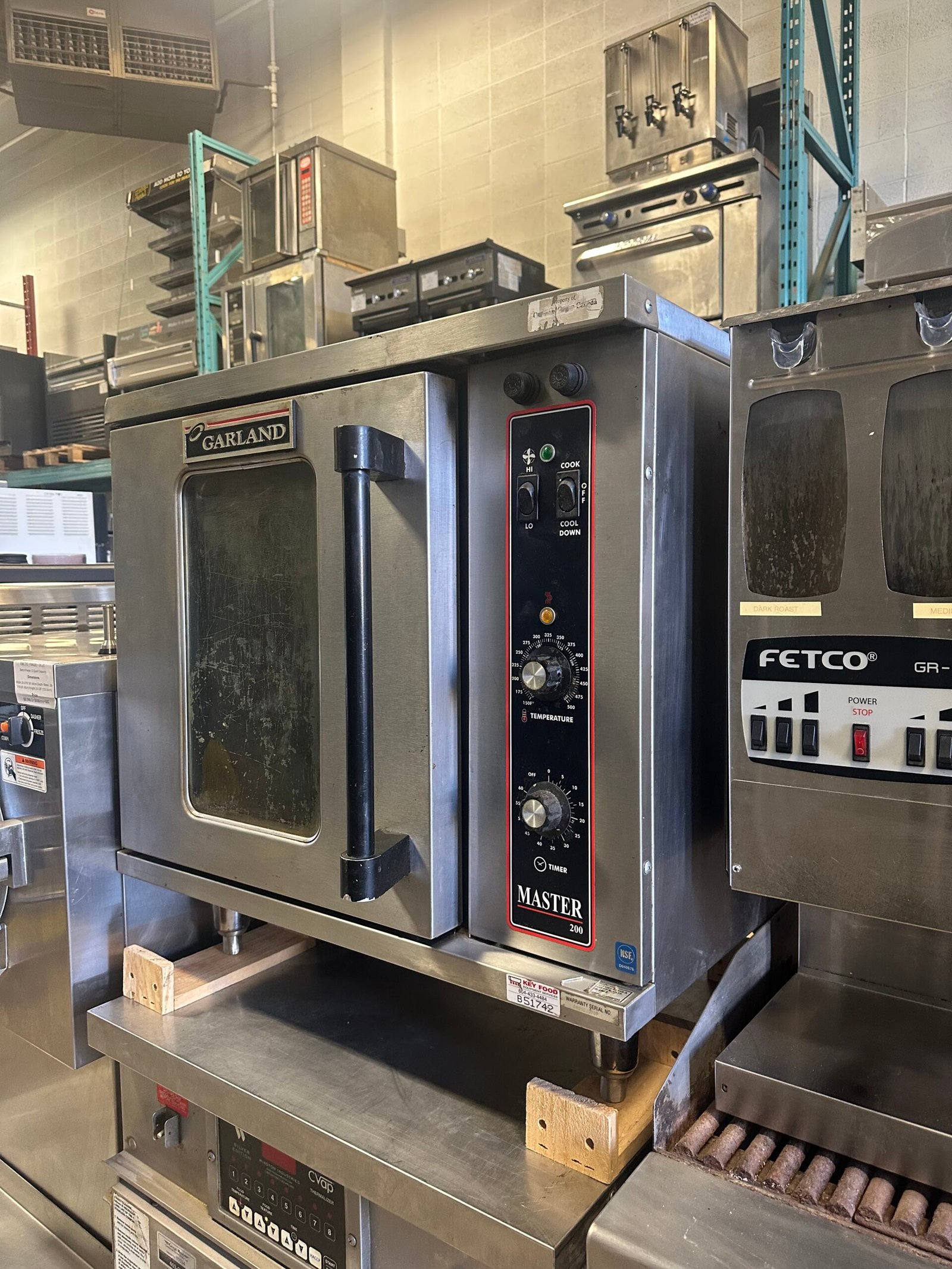 Used Garland Master Series Electric Half-Size Convection Ovens with Simple Control MCO-E-5/25