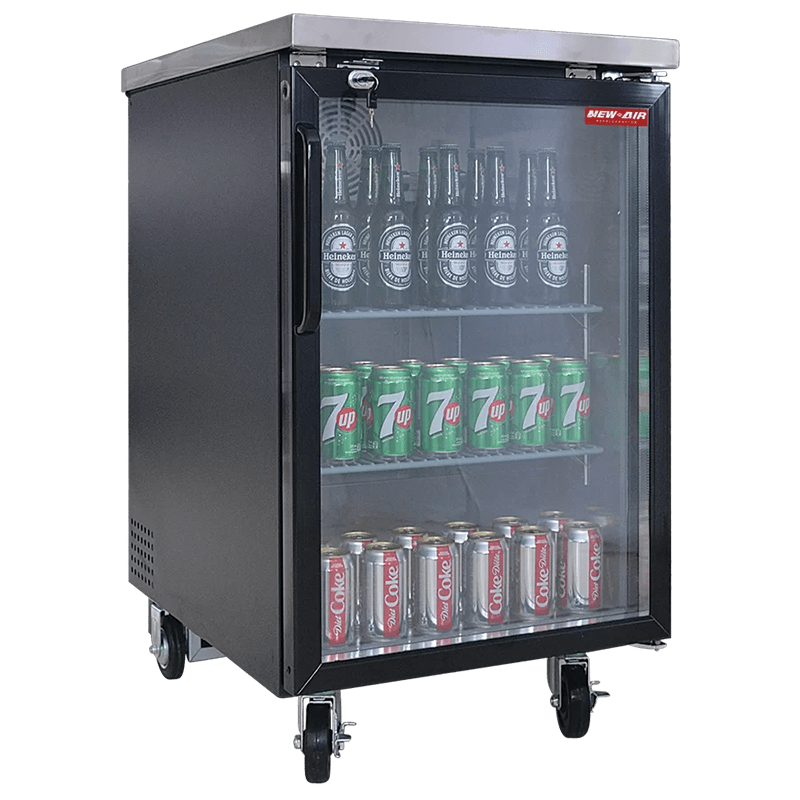 23″ Commercial Glass Door Back Bar Coolers New Air NBB-23-SG