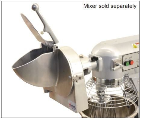 Omcan Vegetable Slicer #12 Hub Attachment Assembly and S-Knife Slicer Plate 43144