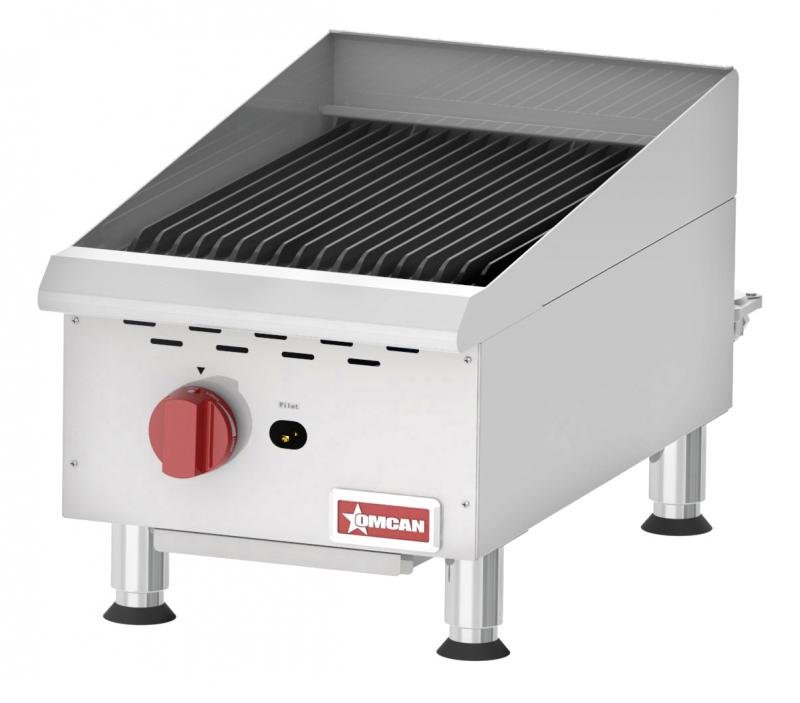15" Countertop Gas Stainless Steel 1 Burner Broiler Cooktop 43736