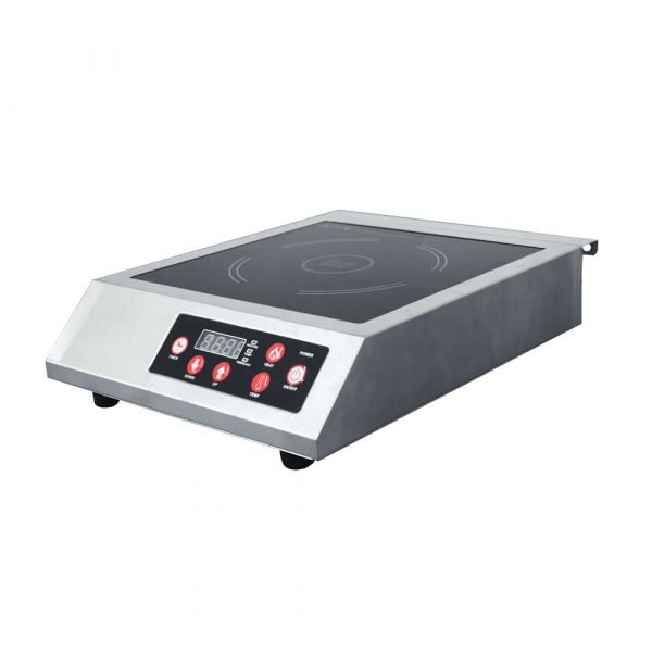 1 Burner Induction Cooker Electric 240V Stainless Steel Commercial Countertop 44414