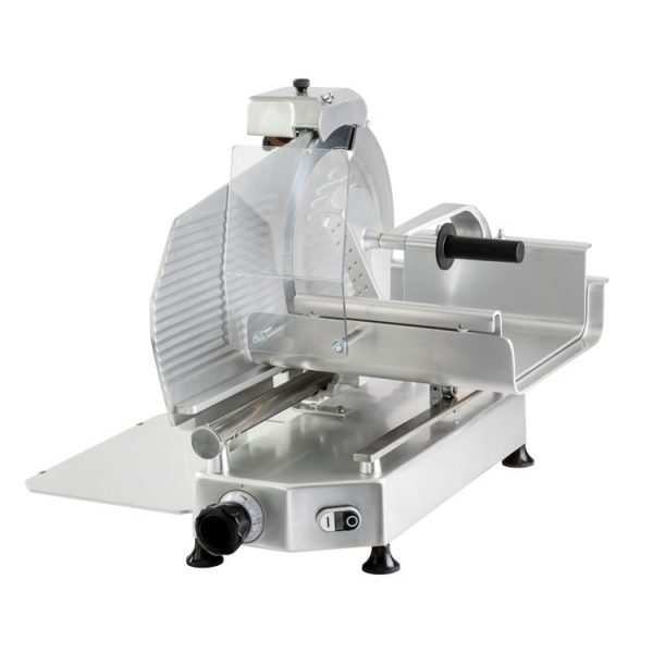 Omcan Meat Slicer 14" Horizontal Belt Driven Italian Stainless Countertop 0.50HP 39583