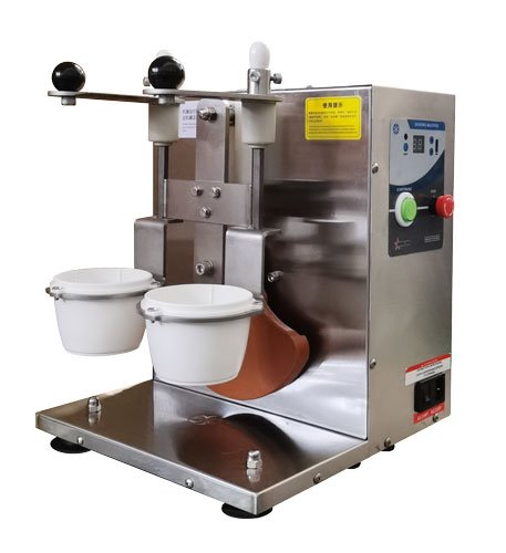 Omcan Drink Shaking Bubble Tea Machine with Double Cup Holders 47110