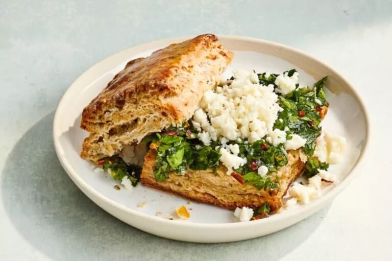 Queso Fresco Sourdough Biscuits With Chimichurri