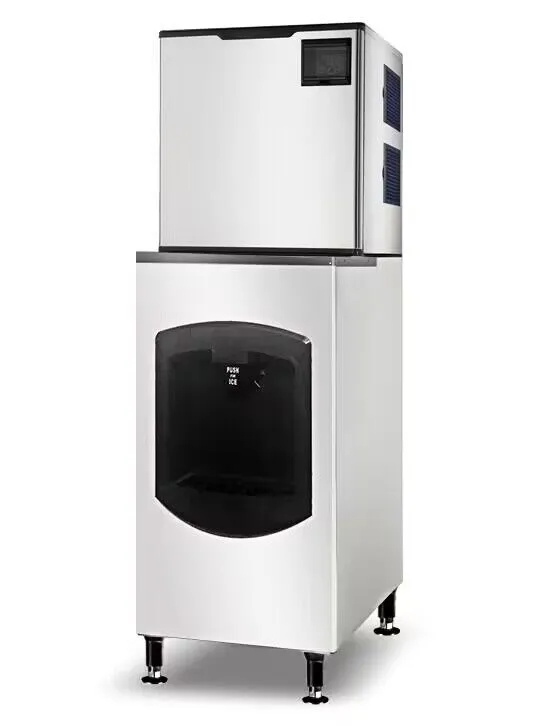 Commercial Hotel Ice Machine with Dispenser 22″ Wide 170 lb. (77 kg.) Bin Capacity, Ice Yield 350 lbs / 24 hours – 48349