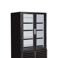 14 CuFt Double Door Upright Pop Juice Fridge Cooler QBD CD14