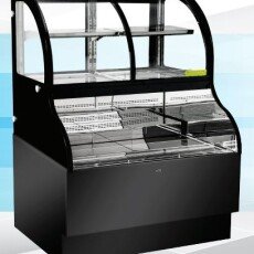 36" Dual Service Open Cooler Floor Display Case Omcan 43549