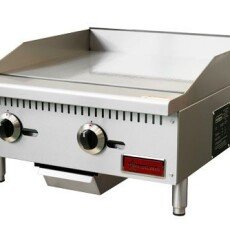 24" Griddle Manual Control Stainless Steel Commercial Countertop Omcan 47374