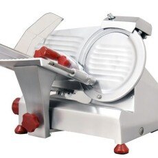 *8" Meat Slicer Fixed Sharpener Italian Stainless Commercial Countertop Omcan 13607