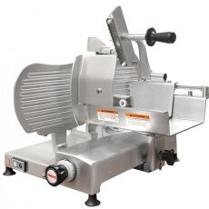 Omcan Meat Slicer 12.3" Horizontal Gear Driven Italian Stainless Countertop 0.40HP 44006