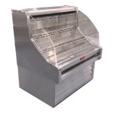 39" W x 44" H x 34.5" D Howard McCray Open 35E Series Grab N Go Stainless
