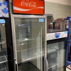 Clearance Coke Coca Cola 1972 Vintage 1 Glass Door Display Cooler