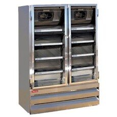 42 CuFt Howard McCray Commercial 2 Door Glass Display Merchandiser Cooler GF42BM-S