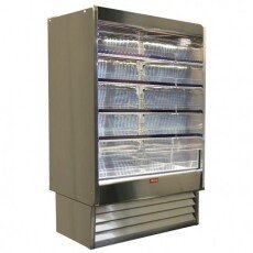 48" W x 78.5"H x 30"D Howard McCray Open Dairy Display Cooler SC-OD35E-48-S-LED