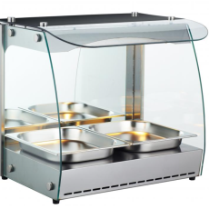 Omcan 43120 Commercial Single-Shelf Heated Display Case 22"