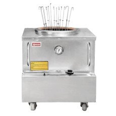 Omcan Stainless Steel Natural Gas Tandoor Clay Oven 32 X 32 44285