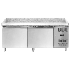80" Granite Top Refrigerated Pizza Prep Table with 2 doors 48621