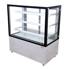 48" Commercial Refrigerated Square Glass Floor Deli Display Case 44383