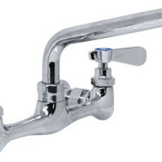 Compartment Sink 8" on Center Faucet Taps with 10" Spout for 18″ x 18″ / 18″ x 21″ One & Two Tub Sinks and Space Saver Sinks 39256