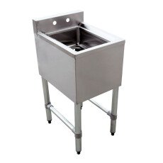 Omcan Under Bar Sink with 1 Compartment and No Drain Board 44600