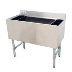 Omcan Stainless Steel Insulated Ice Bin 36-inch with 7 Circuit Post-Mix Cold Plate 43478